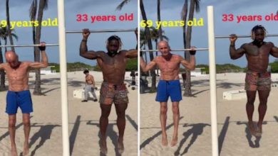 Photo of 69 साल में ऐसी ताकत! अपने से आधी उम्र के शख्स को टक्कर देता दिखा आदमी