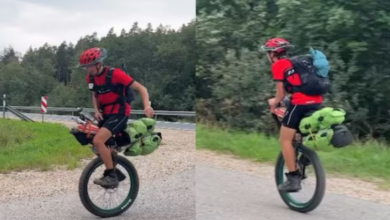 Photo of युवक ने बनाई अनोखी साइकिल, 2 की जगह लगा है सिर्फ 1 ही पहिया! बोरिया-बिस्तर लादकर निकला यात्रा करने!