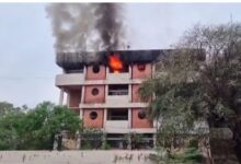 Photo of लघु सचिवालय की चौथी मंजिल में लगी आग