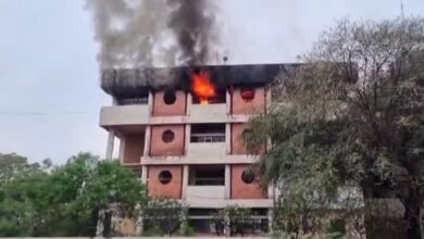 Photo of लघु सचिवालय की चौथी मंजिल में लगी आग