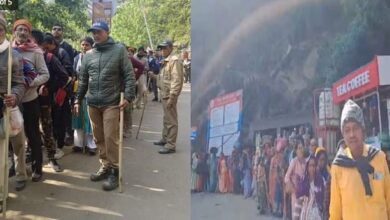 Photo of  धाम जाने के लिए सोनप्रयाग में लगी श्रद्धालुओं की कतार, पुलिस हौसला बढ़ाते हुए भेज रही आगे