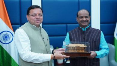 Photo of सीएम धामी ने लोकसभा अध्यक्ष ओम बिरला से की भेंट