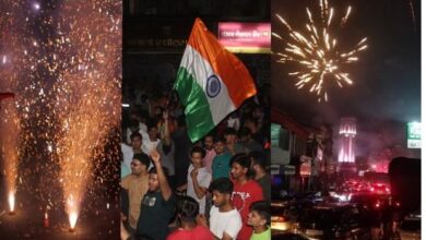 Photo of आतिशबाजी की गूंज और जुबां पर भारत माता की जय के नारे, उत्तराखंड में ऐसे मना भारत की जीत का जश्न