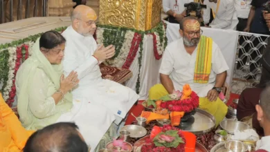 Photo of प्रथम ज्योतिर्लिंग के दर्शन करने पहुंचे अमित शाह, बोले- सनातन संस्कृति के गौरव के प्रतीक हैं श्री सोमनाथ