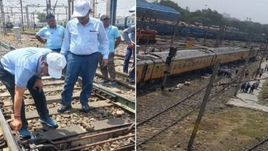 Photo of  गाजियाबाद : स्टेशन से पहले तेजस राजधानी एक्सप्रेस की एक बोगी पटरी से उतरी
