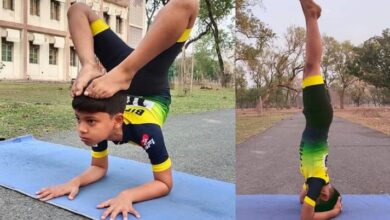 Photo of 12 साल के रुद्र 150 से अधिक योगासन कर दुनिया को दे रहे निरोग रहने का संदेश