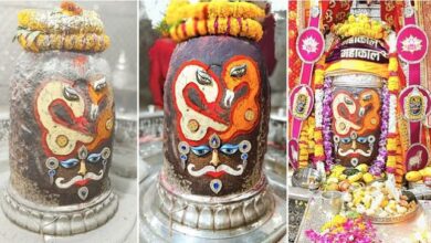 Photo of अमावस्या की भस्मारती में सर्पों से सजे बाबा महाकाल, त्रिपुंड से किया श्रृंगार
