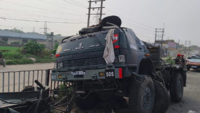 Photo of जालंधर में बड़ा हादसा, Highway पर पलटा आर्मी का ट्रक