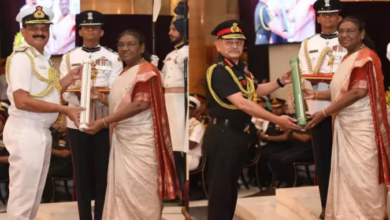 Photo of  राष्ट्रपति मुर्मू ने प्रदान किए परम विशिष्ट सेवा मेडल