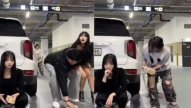 Photo of गाड़ी के पीछे छुप गई लड़की, फेंकने लगी नोटों की गड्डी, लूट-लूट ले गए लोग