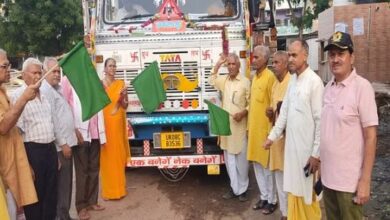 Photo of दौसा: गायत्री परिवार ने 451 कट्टे गेहूं हरिद्वार रवाना किया