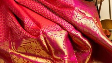 Photo of Kanjivaram Silk Saree की बुनाई में होता है सोने-चांदी के तार का इस्तेमाल