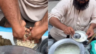 Photo of पाकिस्तान का ‘स्पेशल नाश्ता’ देख आ जाएगी उल्टी! गंदे हाथों से शख्स ने तोड़ी रोटी