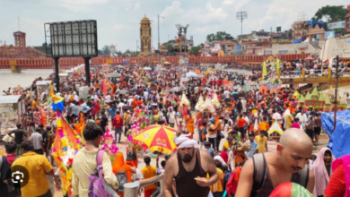 Photo of हर की पौड़ी पर तीर्थयात्रियों का उमड़ा जनसैलाब
