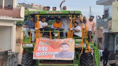 Photo of गन्नौर के बलि कुतुबपुर गांव पहुंचे देवेंद्र कादियान