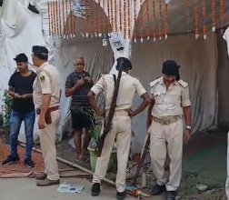 Photo of भोजपुर के पूजा पंडाल में बदमाशों ने की अंधाधुंध फायरिंग