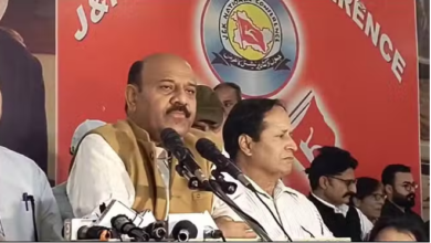 Photo of जम्मू-कश्मीर : सतीश शर्मा ने नेकां मुख्यालय में की पहली यात्रा
