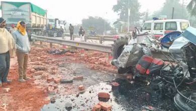 Photo of बिहार: एनएच पर ट्रेलर में ईंट लोड ट्रैक्टर ने मारी टक्कर, एक की मौत