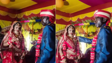 Photo of लाखों अरमान समेट जयमाला करने आई दुल्हन, दूल्हे को देखते ही उतरा चेहरा