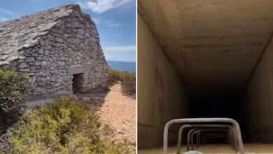 Photo of पहाड़ पर टहल रहे शख्स को नजर आई पत्थर से बनी झोपड़ी, अंदर थी गहरी सुरंग