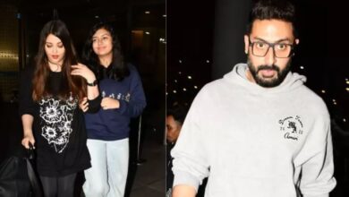 Photo of Abhishek-Aishwarya के साथ नया साल मनाकर आराध्या लौटीं अपने घर