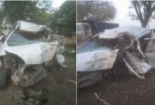 Photo of प्रयागराज में दर्दनाक हादसा: रात में लौट रहे बारातियों की कार पेड़ से टकराई