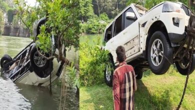 Photo of यमुनानगर: पुल की रेलिंग तोड़कर यमुना नहर में गिरी स्कॉर्पियो