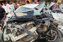 Photo of शाहजहांपुर में भीषण हादसा: हाईवे पर खड़े ट्रक से टकराई कार