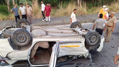Photo of कपूरथला में हादसा: जालंधर-अमृतसर नेशनल हाईवे पर दो वाहन टकराए