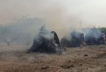 Photo of  एक साथ उठीं चार अर्थियां, पाली के ढाबर गांव में हुआ अंतिम संस्कार, मृतकों में तीन सगे भाई; गमगीन
