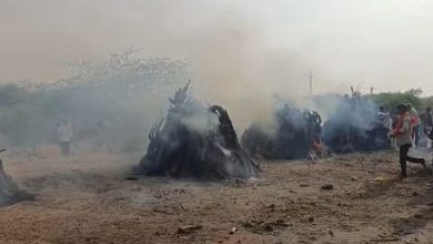 Photo of  एक साथ उठीं चार अर्थियां, पाली के ढाबर गांव में हुआ अंतिम संस्कार, मृतकों में तीन सगे भाई; गमगीन