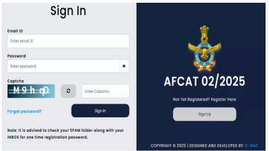 Photo of AFCAT 2025: एयर फोर्स कॉमन एडमिशन टेस्ट के लिए आवेदन आज से स्टार्ट