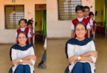 Photo of टीचर के पीछे खड़े होकर केवल 4 शब्द बोल रहे थे स्टूडेंट्स, फिर भी सबके नाम का अंदाजा लगा लिया मैडम ने!