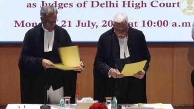 Photo of दिल्ली हाईकोर्ट में आज छह नए जजों ने ली शपथ, मुख्य न्यायाधीश रहे मौजूद