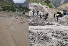 Photo of गमशाली में गदेरा उफान पर आने से चीन सीमा को जोड़ने वाला मलारी हाईवे बंद, सेना के वाहन फंसे