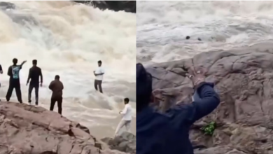 Photo of रील बनाने के लिए झरने में उतरा यूट्यूबर, पलक झपकते ही बहा ले गई धारा