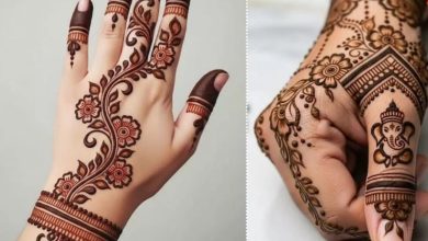 Photo of गणेश चतुर्थी 2025 पर अपने हाथों पर लगाएं ये Simple Mehndi Designs