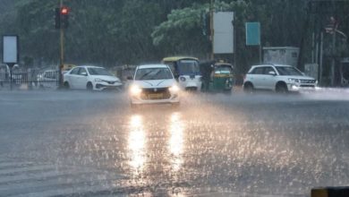Photo of दोपहर में छाया अंधेरा, काले बादलों ने शहर को घेरा, आधे घंटे हुई झमाझम बारिश