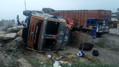Photo of राजपुरा में हादसा: दिल्ली-अमृतसर नेशनल हाईवे पर हाइड्रोलिक गैस लोड करने वाला खाली ट्रक पलटा