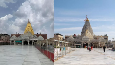 Photo of आंखों पर पट्टी बांधकर होती है अंबाजी मंदिर में पूजा, देवी के 51 शक्तिपीठों में से है एक