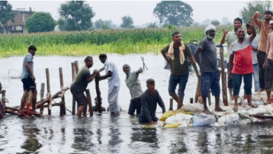 Photo of हरियाणा के 5 जिलों में हालात बिगड़े, फसलें खराब..रिहायशी इलाकों में घुसा पानी