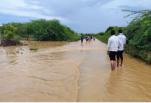 Photo of बोरदा में नाले के पानी की तेज आवक से जयपुर-सवाई माधोपुर रोड बंद