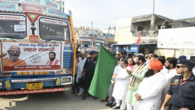 Photo of  पंजाब की बाढ़ आपदा में हरियाणा का साथ, सीएम सैनी ने 21 ट्रकों में राहत सामग्री को दिखाई हरी झंडी
