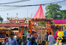 Photo of शारदीय नवरात्र की धूम, मुजफ्फरपुर के मंदिरों में उमड़ी भक्तों की भीड़