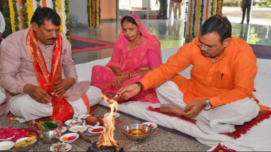 Photo of राजस्थान: मुख्यमंत्री शर्मा ने नवरात्र पर पूजा व पौधारोपण कर प्रदेश की खुशहाली की कामना