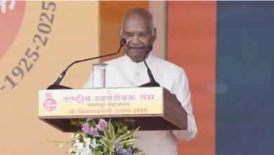 Photo of आरएसएस पवित्र, विशाल वट वृक्ष की तरह है जो भारत के लोगों को एक साथ लाता है: रामनाथ कोविंद
