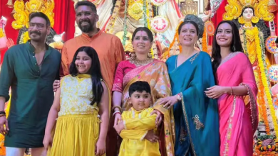 Photo of दुर्गा पूजा समारोह में अजय देवगन -काजोल की एक नई शुरुआत