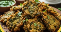 Photo of शाम की चाय: इस क्रंची पालक-सरसों साग पकौड़े के साथ दोगुना हो जाएगा मौसम का मजा 
