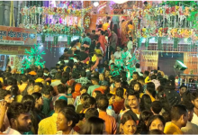 Photo of मुजफ्फरपुर में दीपावली पर भक्ति की गूंज, लक्ष्मी मंदिर में भक्तों का सैलाब