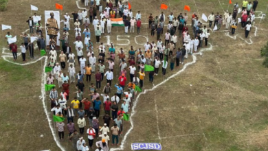 Photo of 400 कैदियों ने बनाया भारत का विशाल नक्शा, सरदार पटेल को दी अनोखी श्रद्धांजलि